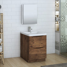 Load image into Gallery viewer, Fresca Tuscany 24&quot; Rosewood Free Standing Modern Bathroom Vanity w/ Medicine Cabinet- Fresca