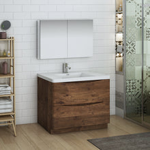 Load image into Gallery viewer, Fresca Tuscany 40&quot; Rosewood Free Standing Modern Bathroom Vanity w/ Medicine Cabinet- Fresca