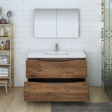 Load image into Gallery viewer, Fresca Tuscany 48&quot; Rosewood Free Standing Modern Bathroom Vanity w/ Medicine Cabinet- Fresca