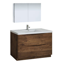 Load image into Gallery viewer, Fresca Tuscany 48&quot; Rosewood Free Standing Modern Bathroom Vanity w/ Medicine Cabinet- Fresca