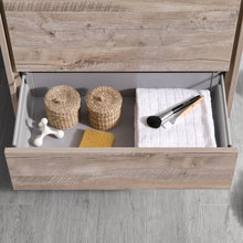 Load image into Gallery viewer, Fresca Catania 30&quot; Rustic Natural Wood Wall Hung Modern Bathroom Vanity w/ Medicine Cabinet- Fresca