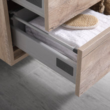 Load image into Gallery viewer, Fresca Catania 48&quot; Rustic Natural Wood Wall Hung Modern Bathroom Vanity w/ Medicine Cabinet- Fresca