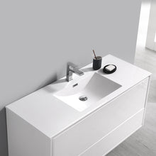 Load image into Gallery viewer, Fresca Catania 48&quot; Glossy White Wall Hung Modern Bathroom Vanity w/ Medicine Cabinet- Fresca