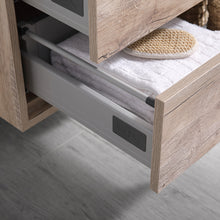 Load image into Gallery viewer, Fresca Catania 60&quot; Rustic Natural Wood Wall Hung Double Sink Modern Bathroom Vanity w/ Medicine Cabinet- Fresca