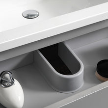 Load image into Gallery viewer, Fresca Lazzaro 60&quot; Gray Free Standing Double Sink Modern Bathroom Vanity w/ Medicine Cabinet- Fresca