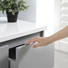 Load image into Gallery viewer, Fresca Lazzaro 60&quot; Gray Free Standing Double Sink Modern Bathroom Vanity w/ Medicine Cabinet- Fresca