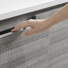 Load image into Gallery viewer, Fresca Lazzaro 48&quot; Glossy Ash Gray Free Standing Double Sink Modern Bathroom Vanity w/ Medicine Cabinet- Fresca