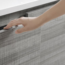 Load image into Gallery viewer, Fresca Lazzaro 72&quot; Glossy Ash Gray Free Standing Double Sink Modern Bathroom Vanity w/ Medicine Cabinet- Fresca