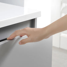 Load image into Gallery viewer, Fresca Lazzaro 84&quot; Gray Free Standing Double Sink Modern Bathroom Vanity w/ Medicine Cabinet- Fresca