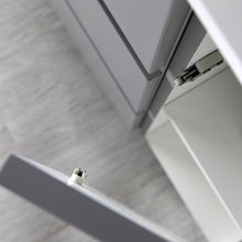 Load image into Gallery viewer, Fresca Lazzaro 84&quot; Gray Free Standing Double Sink Modern Bathroom Vanity w/ Medicine Cabinet- Fresca
