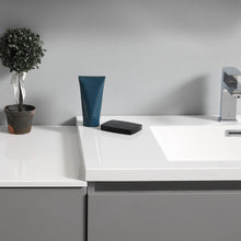 Load image into Gallery viewer, Fresca Lazzaro 84&quot; Gray Free Standing Double Sink Modern Bathroom Vanity w/ Medicine Cabinet- Fresca
