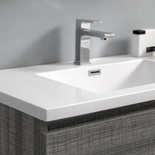 Load image into Gallery viewer, Fresca Lazzaro 72&quot; Glossy Ash Gray Free Standing Double Sink Modern Bathroom Vanity w/ Medicine Cabinet- Fresca