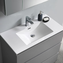 Load image into Gallery viewer, Fresca Lazzaro 36&quot; Gray Free Standing Modern Bathroom Vanity w/ Medicine Cabinet- Fresca