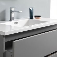 Load image into Gallery viewer, Fresca Lazzaro 42" Gray Free Standing Modern Bathroom Vanity w/ Medicine Cabinet- Fresca
