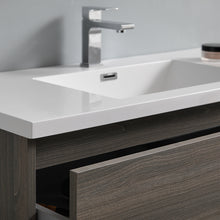 Load image into Gallery viewer, Fresca Lazzaro 42" Gray Wood Free Standing Modern Bathroom Vanity w/ Medicine Cabinet- Fresca