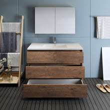 Load image into Gallery viewer, Fresca Lazzaro 48&quot; Rosewood Free Standing Modern Bathroom Vanity w/ Medicine Cabinet- Fresca