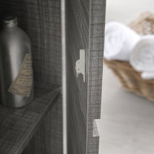 Load image into Gallery viewer, Fresca Lazzaro 60&quot; Glossy Ash Gray Free Standing Single Sink Modern Bathroom Vanity w/ Medicine Cabinet- Fresca