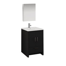 Load image into Gallery viewer, Fresca Imperia 24&quot; Dark Gray Oak Free Standing Modern Bathroom Vanity w/ Medicine Cabinet- Fresca