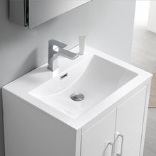 Load image into Gallery viewer, Fresca Imperia 24&quot; Glossy White Free Standing Modern Bathroom Vanity w/ Medicine Cabinet- Fresca