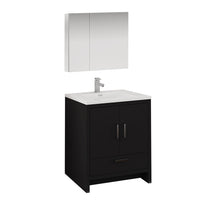 Load image into Gallery viewer, Fresca Imperia 30&quot; Dark Gray Oak Free Standing Modern Bathroom Vanity w/ Medicine Cabinet- Fresca