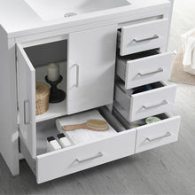 Load image into Gallery viewer, Fresca Imperia 36&quot; Glossy White Free Standing Modern Bathroom Vanity w/ Medicine Cabinet - Right Version- Fresca