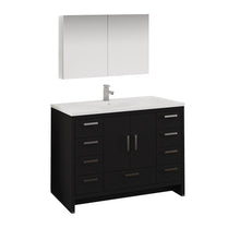 Load image into Gallery viewer, Fresca Imperia 48&quot; Dark Gray Oak Free Standing Modern Bathroom Vanity w/ Medicine Cabinet- Fresca
