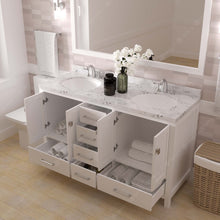 Load image into Gallery viewer, Virtu USA Caroline Avenue 60&quot; Double Bath Vanity in White with White Quartz Top and Round Sinks- Virtuusa