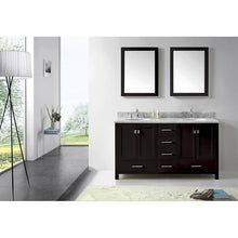 Load image into Gallery viewer, Virtu USA Caroline Avenue 60&quot; Double Sink Top Vanity with Mirrors- Virtuusa
