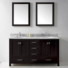 Load image into Gallery viewer, Virtu USA Caroline Avenue 60&quot; Double Sink Top Vanity with Mirrors- Virtuusa
