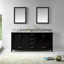 Load image into Gallery viewer, Virtu USA Caroline Avenue 72&quot; Double Sink Top Vanity with Mirrors- Virtuusa