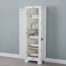 Load image into Gallery viewer, Water Creation Greenwich Collection Linen Cabinet In Antique White- Water Creation