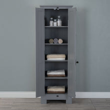 Load image into Gallery viewer, Water Creation Greenwich Collection Linen Cabinet In Cashmere Grey- Water Creation