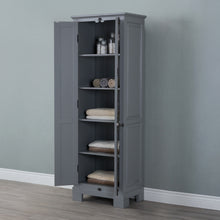 Load image into Gallery viewer, Water Creation Greenwich Collection Linen Cabinet In Cashmere Grey- Water Creation