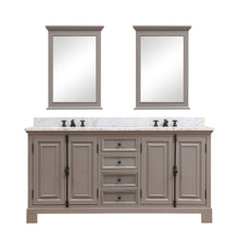 Load image into Gallery viewer, Water Creation 60 Inch Grey Double Sink Bathroom Vanity With Matching Framed Mirrors And Faucets From The Greenwich Collection- Water Creation