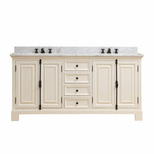 Load image into Gallery viewer, Water Creation 72 Inch Antique White Double Sink Bathroom Vanity From The Greenwich Collection- Water Creation