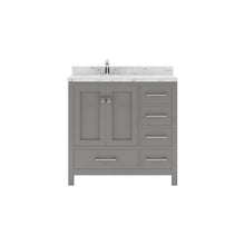 Load image into Gallery viewer, Virtu USA Caroline Avenue 36&quot; Single Bath Vanity in Cashmere Gray with White Quartz Top and Round Sink- Virtuusa