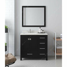 Load image into Gallery viewer, Virtu USA Caroline Avenue 36&quot; Single Sink Top Vanity with Faucet and Mirror- Virtuusa