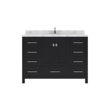 Load image into Gallery viewer, Virtu USA Caroline Avenue 48&quot; Single Bath Vanity in Espresso with White Quartz Top and Round Sink- Virtuusa