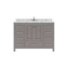 Load image into Gallery viewer, Virtu USA Caroline Avenue 48&quot; Single Bath Vanity in Cashmere Gray with White Quartz Top and Square Sink- Virtuusa