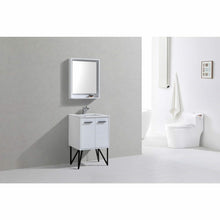Load image into Gallery viewer, Bosco 24&quot; Modern Bathroom Vanity w/ Quartz Countertop and Matching Mirror - Vanity Grace Store