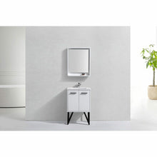 Load image into Gallery viewer, Bosco 24&quot; Modern Bathroom Vanity w/ Quartz Countertop and Matching Mirror - Vanity Grace Store