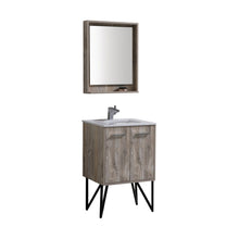 Load image into Gallery viewer, Bosco 24&quot; Modern Bathroom Vanity w/ Quartz Countertop and Matching Mirror - Vanity Grace Store