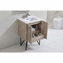 Load image into Gallery viewer, Bosco 24&quot; Modern Bathroom Vanity w/ Quartz Countertop and Matching Mirror - Vanity Grace Store