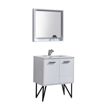 Load image into Gallery viewer, Bosco 30&quot; Modern Bathroom Vanity w/ Quartz Countertop and Matching Mirror - Vanity Grace Store
