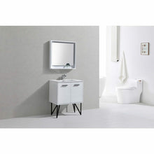 Load image into Gallery viewer, Bosco 30&quot; Modern Bathroom Vanity w/ Quartz Countertop and Matching Mirror - Vanity Grace Store