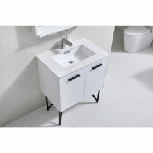 Load image into Gallery viewer, Bosco 30&quot; Modern Bathroom Vanity w/ Quartz Countertop and Matching Mirror - Vanity Grace Store