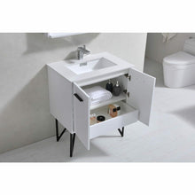Load image into Gallery viewer, Bosco 30&quot; Modern Bathroom Vanity w/ Quartz Countertop and Matching Mirror - Vanity Grace Store