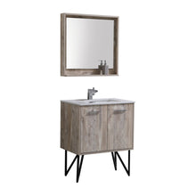 Load image into Gallery viewer, Bosco 30&quot; Modern Bathroom Vanity w/ Quartz Countertop and Matching Mirror - Vanity Grace Store