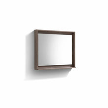Load image into Gallery viewer, KUBE 36&quot; Framed Mirror With Shelve - Butternut  Finish- Kubebath