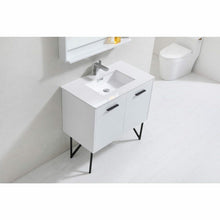 Load image into Gallery viewer, Bosco 36&quot; Modern Bathroom Vanity w/ Quartz Countertop and Matching Mirror - Vanity Grace Store